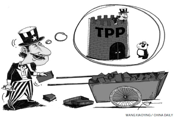 Future TPP deal no threat for China's economy