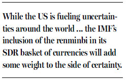 RMB may make SDR a better stabilizer