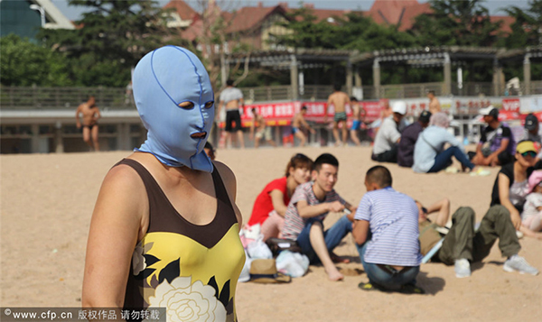 Is facekini a weird fashion?