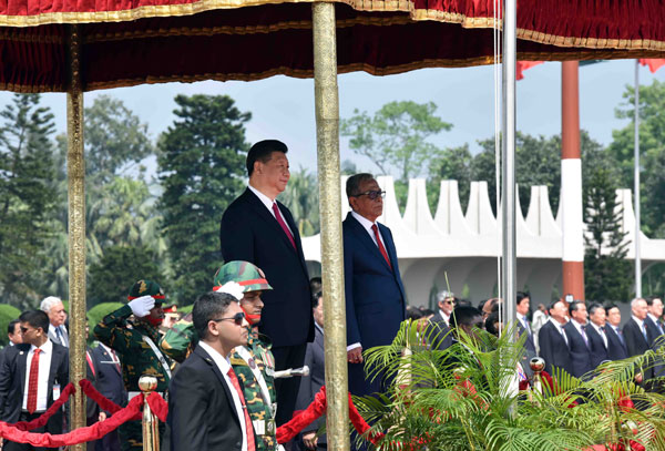 President Xi advances OBOR in Bangladesh
