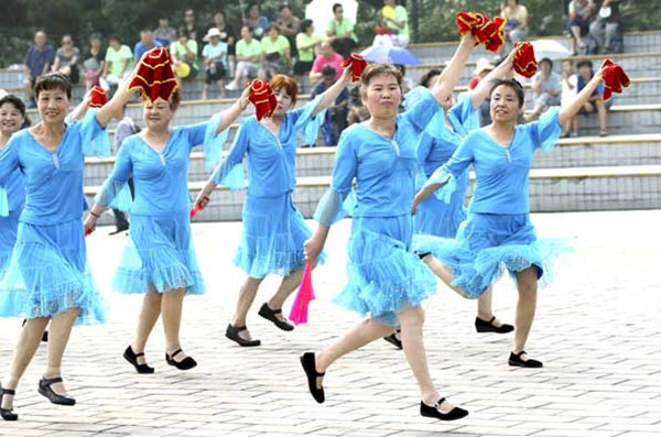 Elderly as noisy square dancers is a stereotype