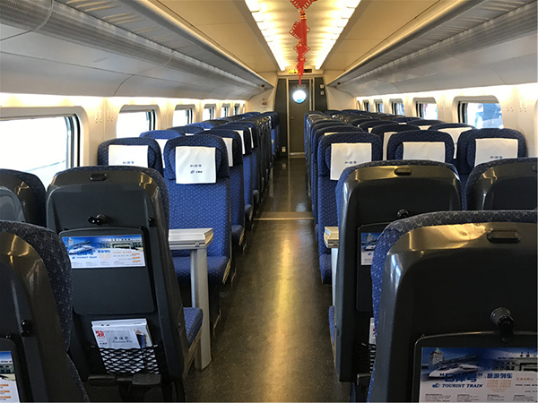 How does it feel to take the high-speed train in 