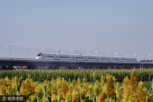 How does it feel to take the high-speed train in 