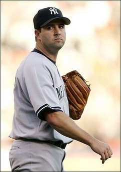 This 07 October 2006 file photo shows relief pitcher Cory Lidle of the New York Yankees against the Detroit Tigers during Game Four of the 2006 American League Division Series at Comerica Park in Detroit, Michigan. Yankees pitcher Lidle was piloting the plane that crashed into a high-rise building in New York City and died in the accident, US media reported.(