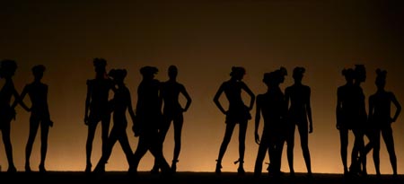 Models wear creations from Salinas' 2008 spring/summer collection during Fashion Rio Show in Rio de Janeiro June 4, 2007. 