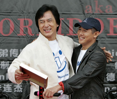 Jackie Chan, Jet Li promote