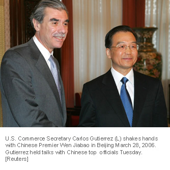 Chinese top officials meet with Gutierrez