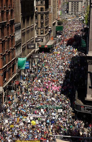 Anti-war protest in New York