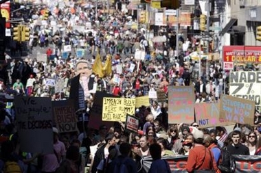 Anti-war protest in New York
