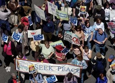 Anti-war protest in New York