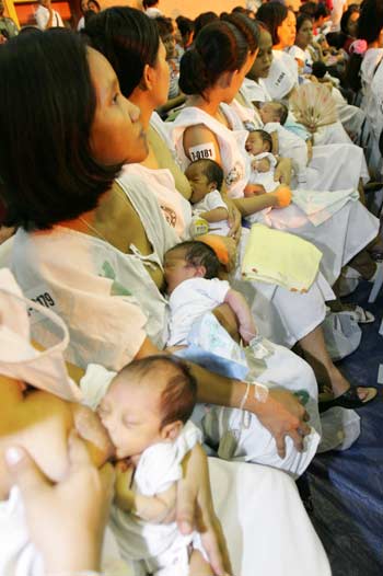 Breastfeeding event in Manila