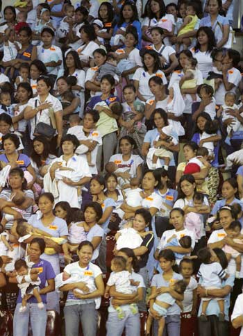 Breastfeeding event in Manila