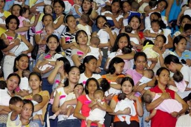 Breastfeeding event in Manila