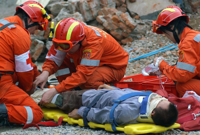China hosts int'l quake rescue drills