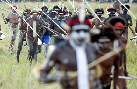 Cultural festival in Baliem Valley 