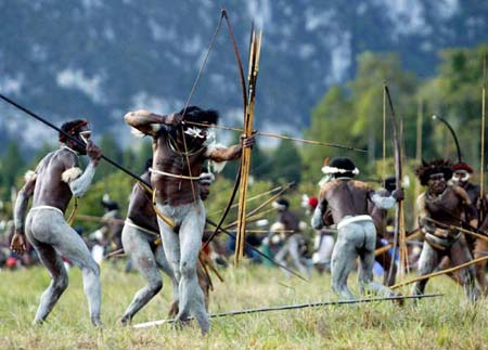 Cultural festival in Baliem Valley 