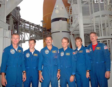 Dress rehearsal for space shuttle launch