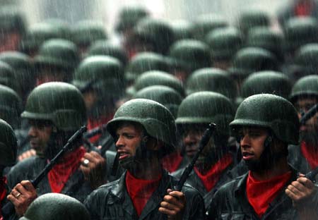 Military parade in Caracas 