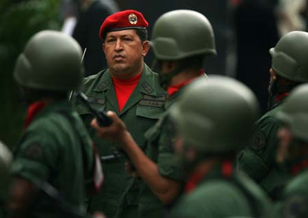 Military parade in Caracas 