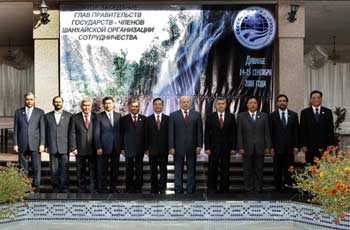Wen at SCO meeting in Dushanbe