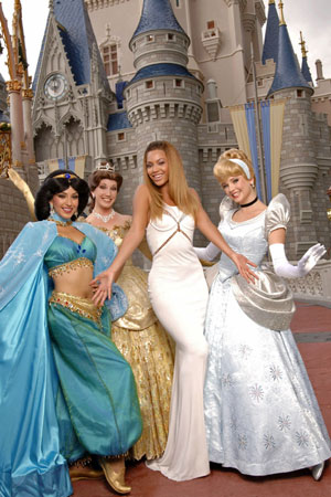 Beyonce at Walt Disney World in Florida. Grammy Award-winning singer Beyonce 