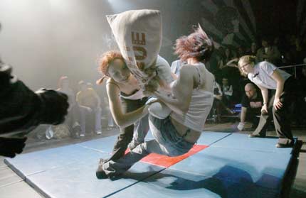 No softies in Canada's Pillow Fight League