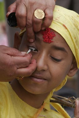 Coming-of-age ceremony in Kathmandu Coming-of-age ceremony in Kathmandu