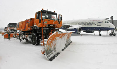 Snow raids Europe