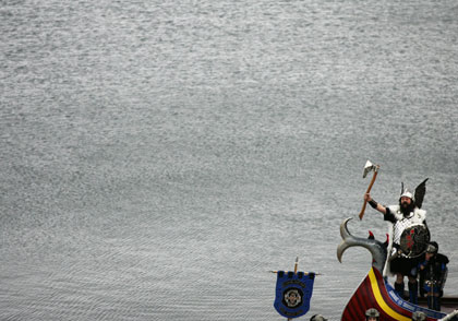 The Up Helly Aa festival in Scotland