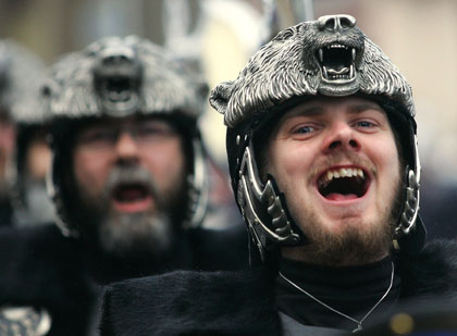 The Up Helly Aa festival in Scotland
