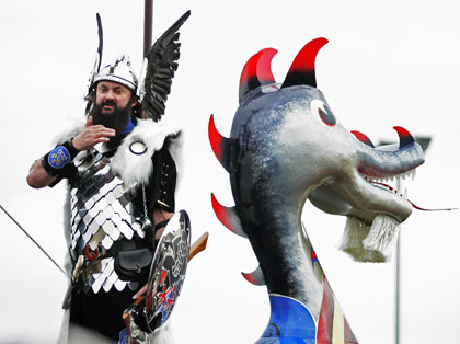 The Up Helly Aa festival in Scotland