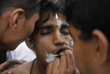 Thaipusam festival in Singapore