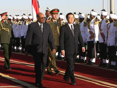 President Hu in Sudan