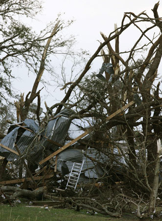 Florida Lake County after storm