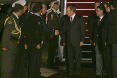 Russia's Putin in Jordan