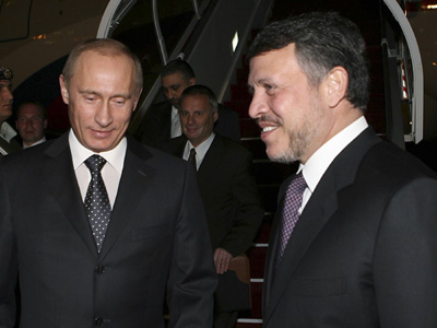 Russia's Putin in Jordan