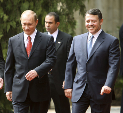 Russia's Putin in Jordan