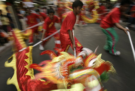Lunar New Year parade in Manila
