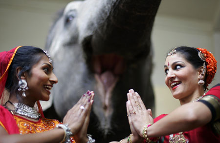Indian folk dancers