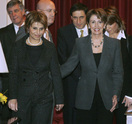 Pelosi meets acting Israeli President