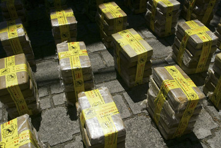 A ton of cocaine seized off Salvadoran coast