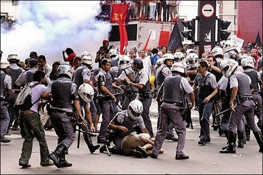 Bush visit sparks protests in Latin America