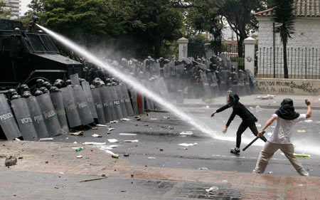 Bush visit sparks protests in Latin America