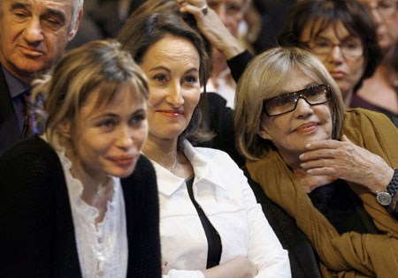 Royal attends rally in Paris