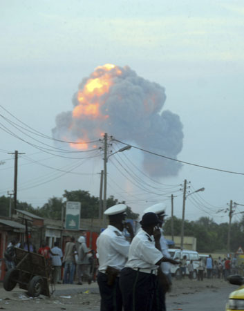 Explosions rocked Mozambique's capital