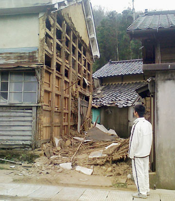 Wajima after quake