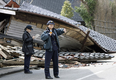 Wajima after quake