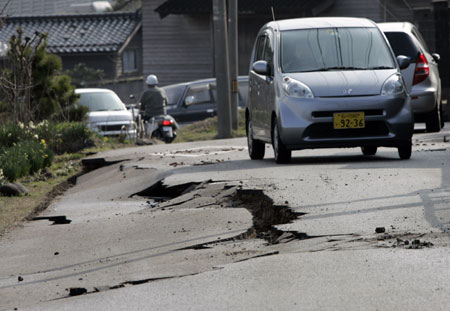 Wajima after quake
