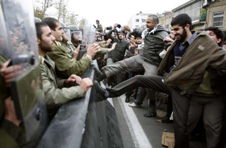 Protest in Iran targets British Embassy