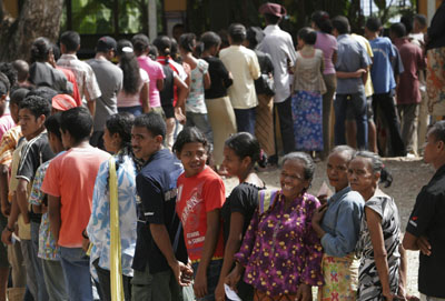 East Timorese vote for president